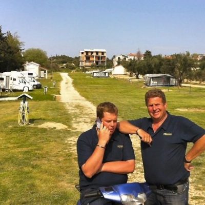 Kai und Holger Frenzel, die "Chefs" des Autocamps Nordsee
