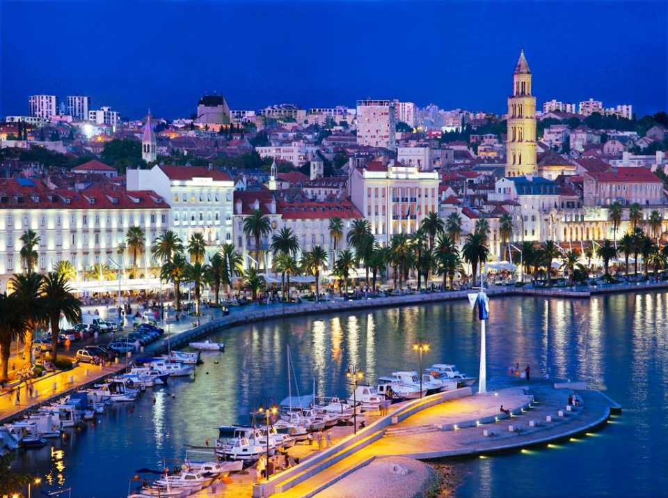 Split Hafen Promenade Kroatien
